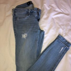 Hollister Low Rise Light Wash Jean Leggings